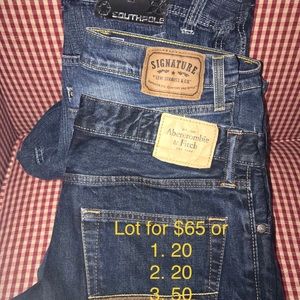 Men’s name brand jeans